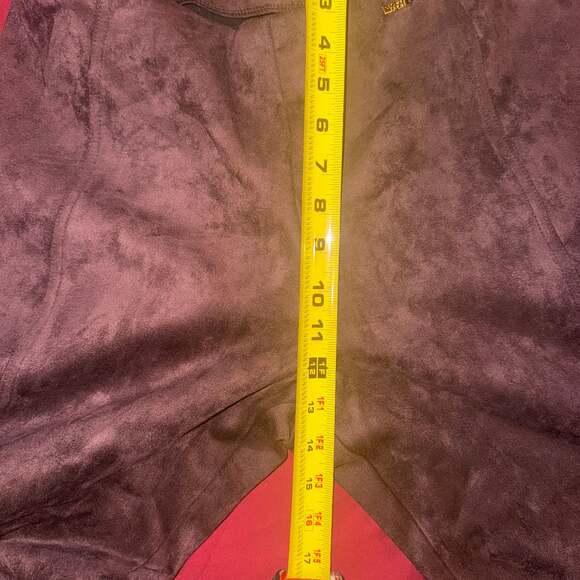 Ivanka Trump Taupe Faux Suede Pull-On Slimming Leggings - Picture 5 of 7